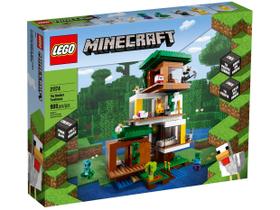 Lego Minecraft - A Casa Da Árvore Moderna 909 Peças - 21174