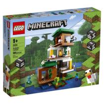 Lego Minecraft A Casa da Árvore Moderna 909 Peças 21174