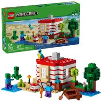 Lego Minecraft A Casa De Dinamite Na Selva TNT 21275 Blocos De Montar 287 Peças Quantidade de Peças:287