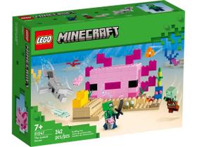 LEGO Minecraft - A Casa do Axolotl - 242 Peças - 21247 - Conjunto blocos de montar
