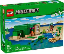 Lego minecraft a casa tartaruga de praia 234 peças - 21254