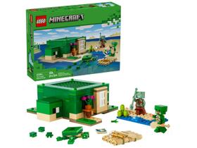 Lego minecraft a casa tartaruga de praia 234 peças - 21254