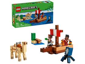 LEGO Minecraft A Viagem do Barco Pirata 166 Peças 21259