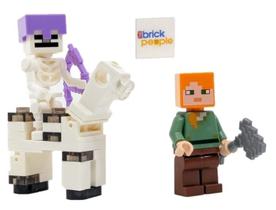 LEGO Minecraft: Alex com Esqueleto e Cavalo Esqueleto