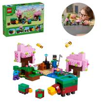 Lego Minecraft Blocos de Montar O Jardim De Cerejeiras Zumbi