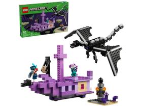 Lego Minecraft O Dragão Ender e o Navio Final 21264