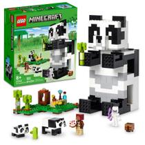 LEGO Minecraft O Panda Haven 21245, Casa de brinquedo móvel wi