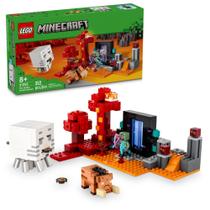 LEGO Minecraft The Nether Portal Ambush 21255 - Brinquedo de Construção
