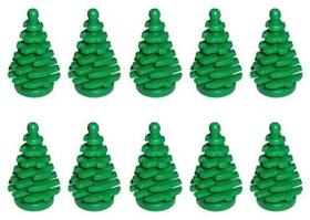 LEGO NEW 10 pcs GREEN PINE TREE PEQUENO 2x2x4 Planta Natal Cidade Cidade Construção Floresta Vegetação Folhagem Pacote de Trem Conjunto Menino Menina Parte Peça