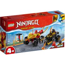 Lego Ninjago Batalha Carro e Moto de Kai e Ras 71789 103pcs