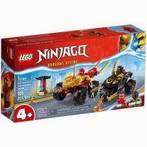 Lego Ninjago Batalha de Carro e Moto de Kai e Ras 103p 71789