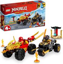 Lego ninjago batalha de carro e moto de kai e ras (71789)