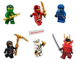 LEGO NINJAGO Legacy Minifigure Combo Pack - Lloyd, Jay, Kai, Cole, Zane, NYA (com armas)