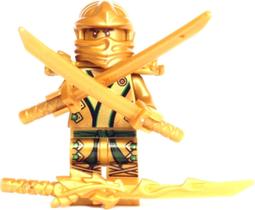 LEGO Ninjago - Ninja Dourado 3 Armas