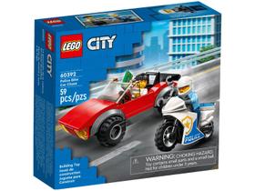 LEGO Perseguição de Carro com Moto da Polícia - 59 Peças 60392