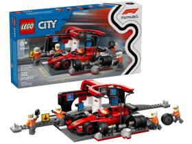 LEGO Pit Stop e Equipe de Box de F1 com Carro da
