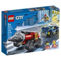 Lego - policia de elite- perseguicao de carro perfurador - 179 pecas
