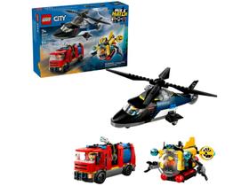 LEGO Remix de Helicóptero, Caminhão dos Bombeiros LEGO Remix de Helicóptero, Caminhão dos Bombeiros