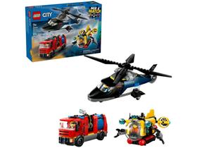 LEGO Remix de Helicóptero, Caminhão dos Bombeiros - e Submarino 60462 874 peças LEGO Remix de Helicóptero, Caminhão dos Bombeiros - e Submarino 60462 874 peças