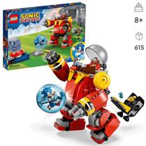 Lego Sonic The Headgehog Sonic Contra Robô Death Egg 76993