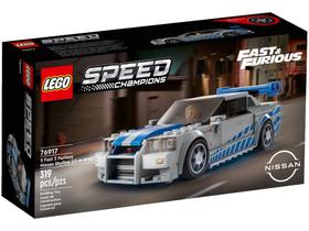 Lego Speed Champions Nissan Skyline GT-R R34 Velozes e Furiosos 76917 - 319 Peças