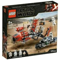 LEGO Star Wars: A Ascensão de Skywalker Pasaana Speeder Chase 75250 Hovering Transport Speeder Building Kit com Action Figures (373 Peças)