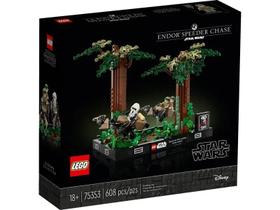 LEGO Star Wars - Diorama da Perseguição de Speeder em Endor - 608 Peças - 75353