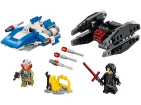 LEGO Star Wars Microfighters AWing Vs Tie Silencer 75196 Kit De Combate 188 Peças LEGO Star Wars Microfighters AWing Vs Tie Silencer 75196 Kit De Combate 188 Peças