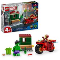 Lego Super Heroes Homem de Ferro e Hulk 76287 com 68pcs Lego Super Heroes Homem de Ferro e Hulk 76287 com 68pcs