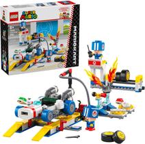 Lego super mario - mario kart - garagem do toad 72035