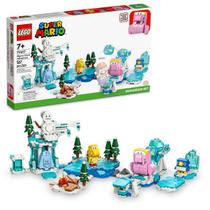 Lego super mario pacote de expansão - a aventura na neve da morsatana 71417 (567 peças)