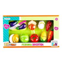 Legumes De Brinquedo Com tiras autocolantes Para Cortar Multikids - BR1109 Legumes De Brinquedo Com tiras autocolantes Para Cortar Multikids - BR1109