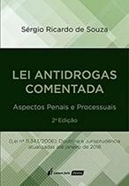 Lei Antidrogas Comentada. Aspectos Penais e Processuais. 2018 Lei Antidrogas Comentada. Aspectos Penais e Processuais. 2018
