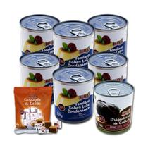Leite condensado brigadeiro e caramelo de leite puro diet hue - kit 8 unidades Leite condensado brigadeiro e caramelo de leite puro diet hue - kit 8 unidades