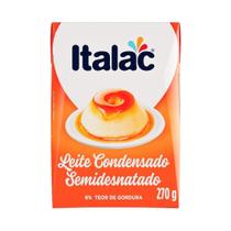 Leite Condensado Italac Semidesnatado UHT Tetra Pack 270g - Embalagem com 24 Unidades Leite Condensado Italac Semidesnatado UHT Tetra Pack 270g - Embalagem com 24 Unidades