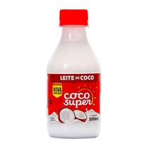 Leite de Coco Coco Super Pet 200ml - Embalagem com 24 Unidades