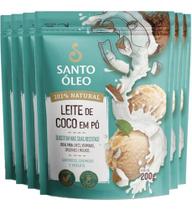 Leite De Coco Em Pó 6 X 200g Santo Óleo