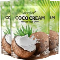 Leite De Coco Em Pó Coco Cream 3 X 1kg Puravida