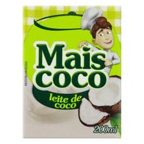 Leite de Coco Mais Coco 200ml Embalagem com 24 Unidades
