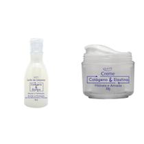 Leite de Limpeza e Creme Colágeno e Elastina Antiage