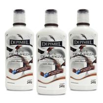 Leite de Limpeza Pos-depilatorio Depimiel 240ml 03 Unidades