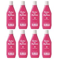 Leite de rosas desodorante tradicional combate a oleosidade e manchas na pele 8x100ml