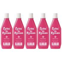 Leite de rosas desodorante tradicional combate a oleosidade e manchas na pele kit 5x170ml