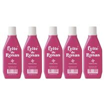 Leite de rosas desodorante tradicional combate a oleosidade e manchas na pele kit 5x60ml