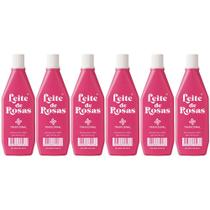 Leite de rosas tônico hidratante p/ pele remove excesso de oleosidade kit 6x170ml