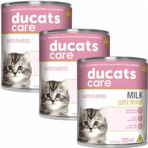 Leite Ducats Care Milk FVO 280mL para Gatos Filhotes Substituto do Leite Materno Pronto para Beber Leite Ducats Care Milk FVO 280mL para Gatos Filhotes Substituto do Leite Materno Pronto para Beber