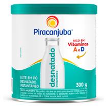 Leite em Pó Piracanjuba Desnatado Instantâneo Lata 300g