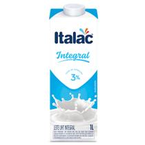 Leite integral italac 1 litro (kit c/ 6 uni)