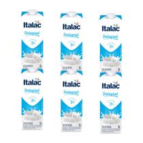 Leite Integral Italac 1l UHT Longa Vida - 6 Unidades Leite Integral Italac 1l UHT Longa Vida - 6 Unidades