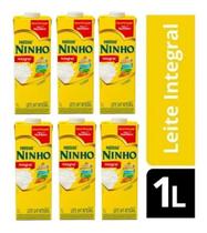 Leite Integral Ninho Nestle 1 Litro - 06 Unidades